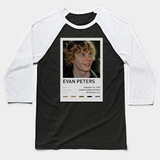 Evan Peters Baseball T-Shirt